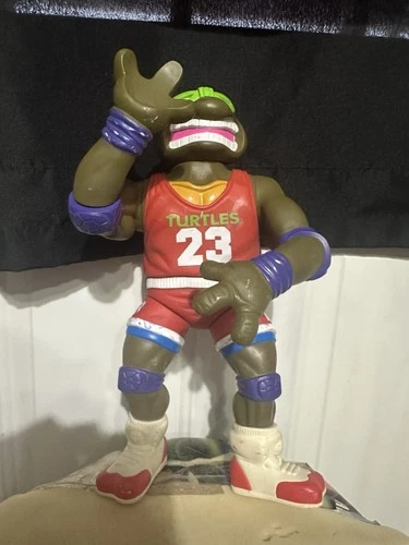 Donatello Vintage 1992 13" Ninja Turtles Giant Slam Dunkin #23 Basketball Figure