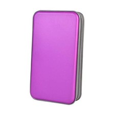 CD Case Hard Plastic CD Holder Protective DVD Disc Storage 96 Capacity Purple