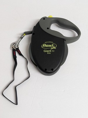 Flexi Neon Giant Medium 8m Max 55 Ibs Black Dog Leash Made In Germany 