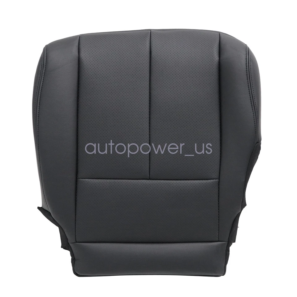 Cubierta de asiento de cuero perforada inferior del conductor negra para Nissan Murano 2015-2023 Foto 2 de 4