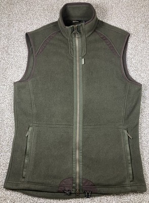 Barbour Langdale Gilet Fleece Vest Green Men's Size Large Full Zip Outdoor