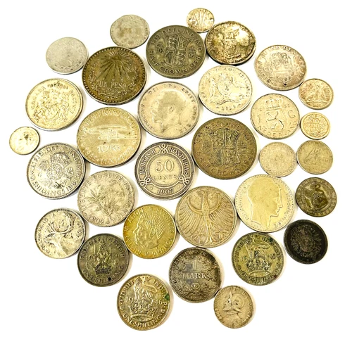Foreign Silver Coins Mixed World 80% 6.09 oz Lot #881B