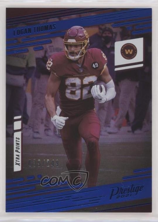 2021 Panini Prestige Xtra Points Premium Blue 39/249 Logan Thomas #152 03rx