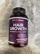 Rainbow Nutrients Advanced Hair Growth Biotin Collagen OptiMSM 120 Capsules