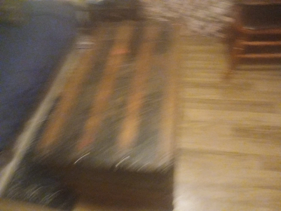 Antiguo baúl de guerra grande, lona monograma, latón HW principios de 1900 se envía gratis Foto 4 de 4