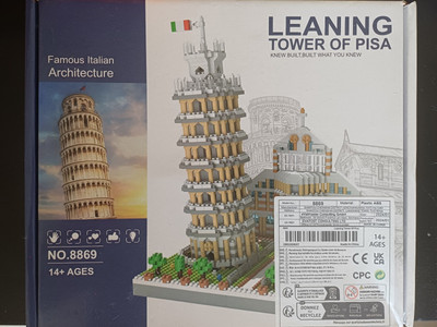 Der schiefe Turm von Pisa - Bausteine Set - Neu+OVP