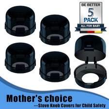 Stove Knob Covers for Child Safety - 5 Pack, Gas Stove Knob Locks, Prevent Ki...