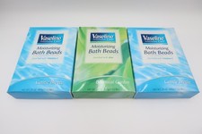 Lot Of 3 Boxes Vaseline Moisturizing Bath Beads Intensive Care Gentle Breeze