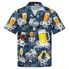 Beer Hawaiian Shirt , Funny Summer Drinking Shirt