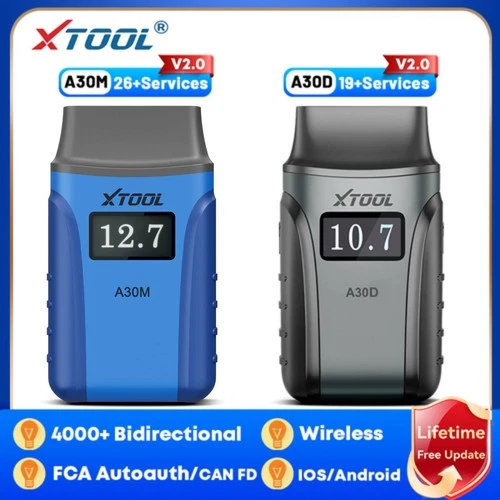 XTOOL A30M V2.0+ Wireless OBD2 Scanner Bi-directional ALL System Diagnostic A30D - product listing photo