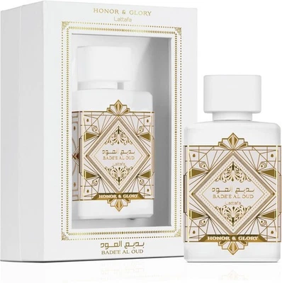Badee Al Oud White Honor & Glory by Lattafa 100ml EDP Unisex Luxury Perfume
