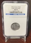 2006 P$25 Platinum Eagle Graded by NGC as MS-69 Early Releases