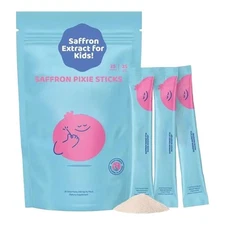 Pixie Sticks with Saffron for Kids | Mood Balance Supplements 1 Packs Powder