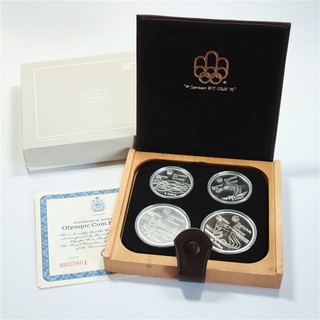 Canada 1976 Olympic Games Montreal 2x 5 2x 10 Dollars 4 Coins | Silver (3
