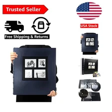 Large Capacity Leather Photo Album - Store 600 Horizontal & Vertical Memories