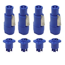 4Pack Neutrik Nac3mpa Powercon Adapter In Connector Male to Female Power Cable