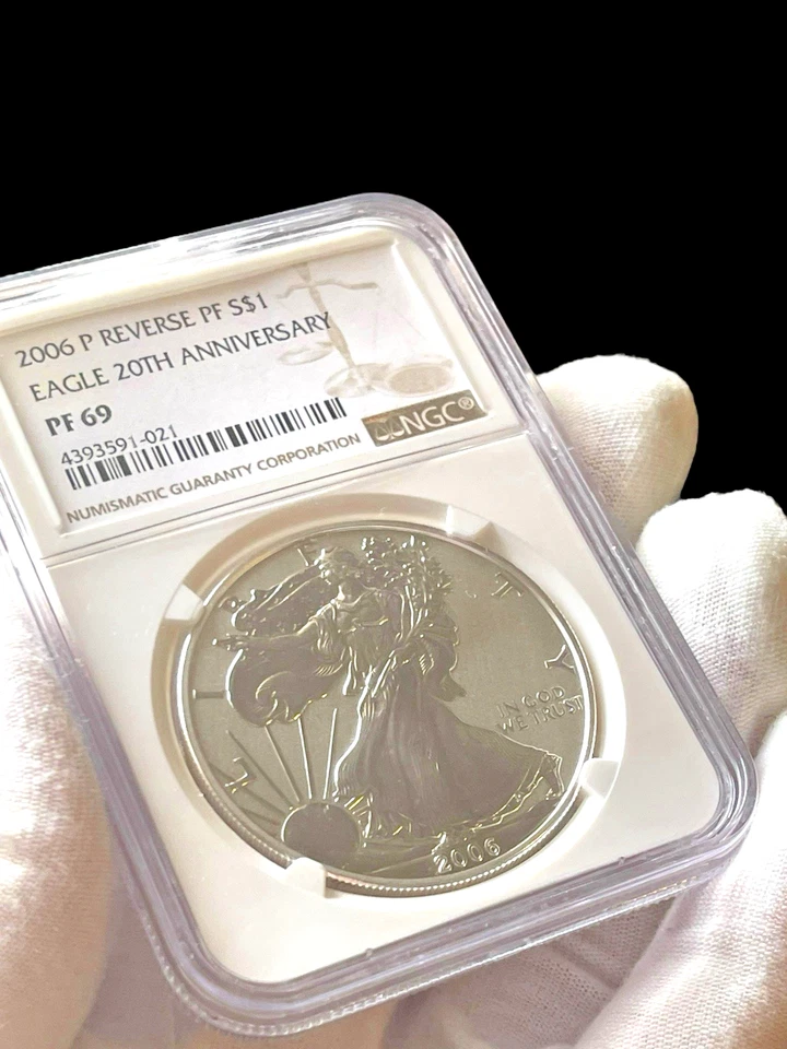2006 P Reverse PF s$1 Eagle 20th Anniversary PF69 - NCG - Image 3 of 3