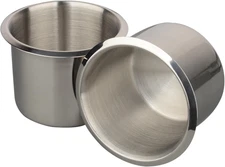 Stainless Steel Drop-In Cup Holder Insert,Tool Stroage Organizer Insert Cup,Drin