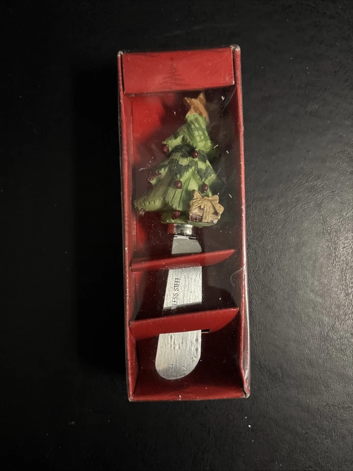 Juego de 3 esparcidores de queso/mantequilla de acero inoxidable para Navidad Foto 3 de 4