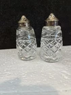 Vintage Waterford 'Glandore" Pattern Crystal Salt And Pepper Shakers