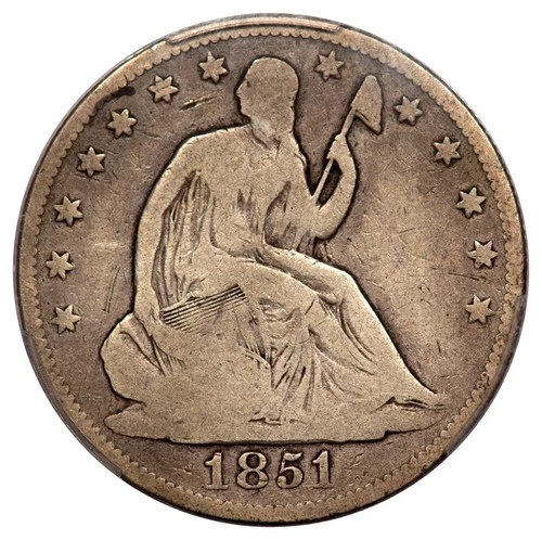 1851-O 50C Liberty Seated Half Dollar PCGS VG8