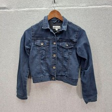 Girls Dark Wash Denim Button Front Jacket Urban Star Size XL