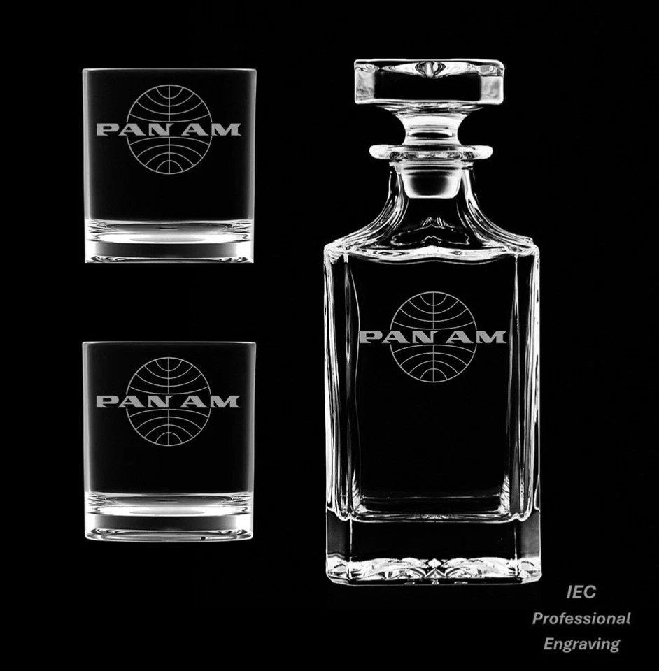 Jarra de whisky Pan American Airways con vasos Rocks opcionales de 10 onzas Foto 2 de 3
