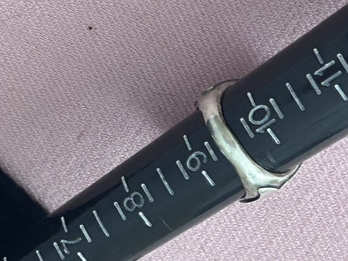 Vintage Indianer Sterlingsilber Türkis und Koralle Kralle Ring Größe 9,5 - Bild 6 von 8