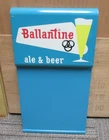 Vintage BALLENTINE ALE & BEER Advertising Board Sign Back Bar Great Graphics~WOW