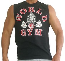 W190 World Gym Sleeveless Muscle Shirt