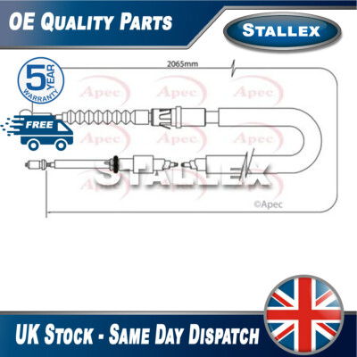 Fits Mini Cooper One 1.6 D 2.0 One Hand Brake Cable Rear Right Stallex