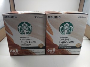 starbucks caramel caffe latte 2 step k cups