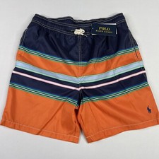 Polo Ralph Lauren Big Boys Swim Trunks Shorts Size LARGE 14-16 Multi Striped