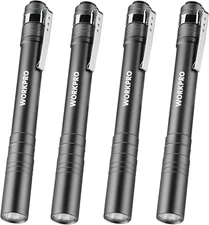 WORKPRO LED Pen Light, Aluminum Pen Flashlights, Pocket Flashlight with Clip for