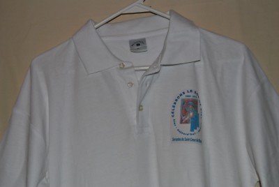 Women's ROYAL QUEEN Polo Team White Knit Top Size XL Celebrons Le