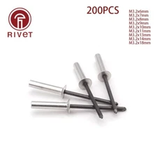 200p 3.2 Aluminum Countersunk Head Closed End Blind Rivet Sealed Blind Tightness