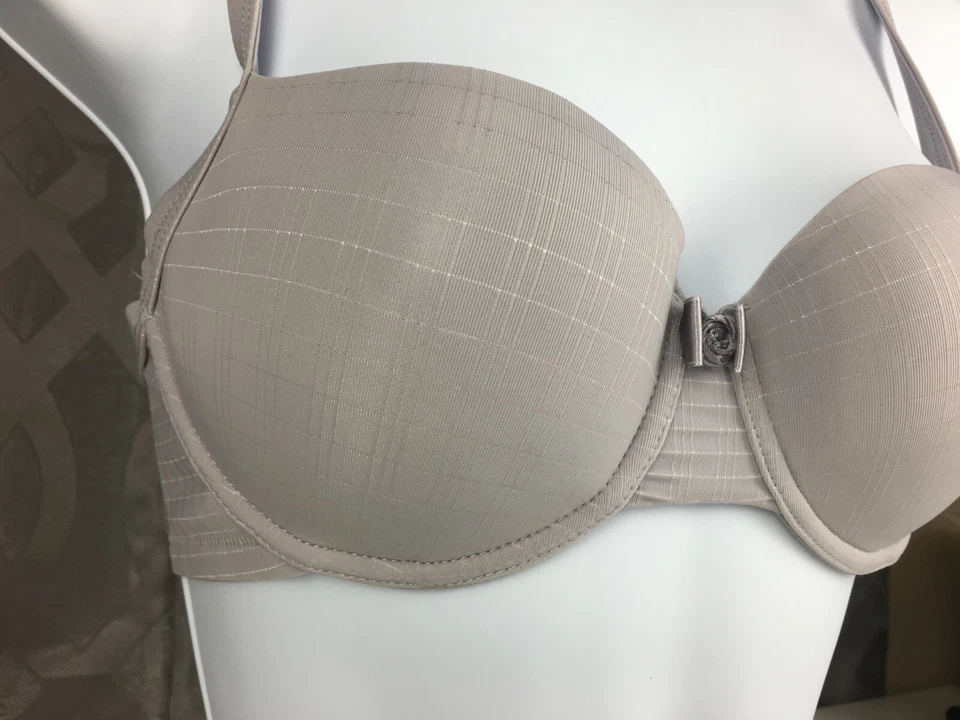 Sujetador lencería con aros acolchado Alegro cubierta completa - gris suave 9017 nuevo con etiquetas 30-40 Foto 3 de 4