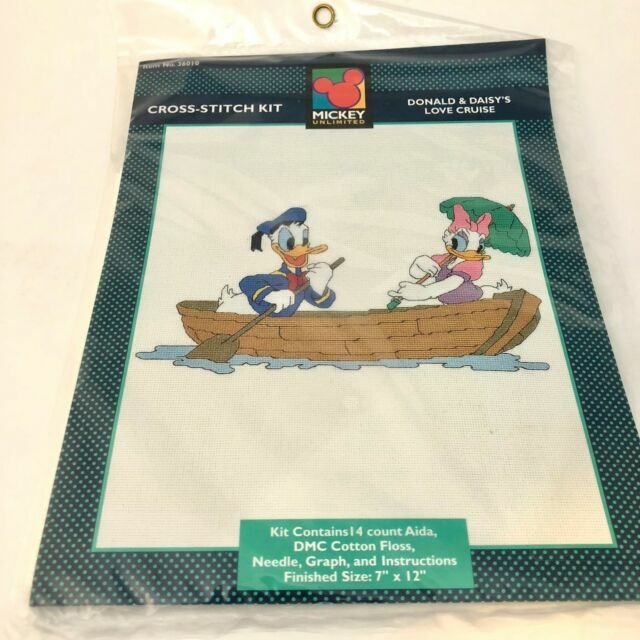 Disney Cross Stitch Kit Donald And Daisy Love Cruise Mickey Unlimited For Sale Online Ebay