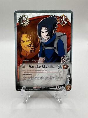 🔥Naruto CCG-Sasuke Uchiha-N-C002-Common-1st Edition-Quest