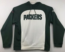 Reebok Green Bay Packers Hoodie Sweatshirt NFL Team Apparel Size M