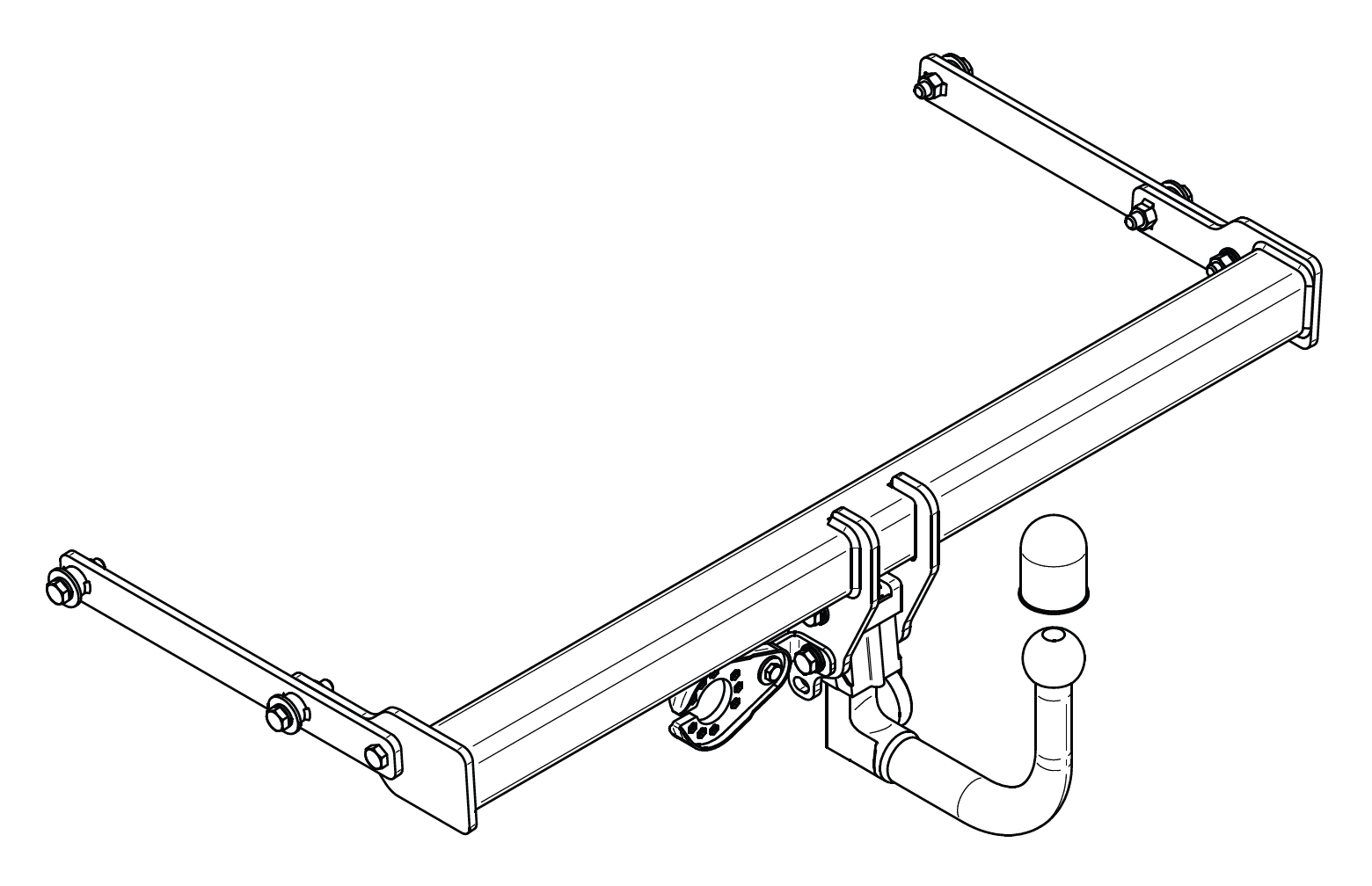 Gancio Traino Estraibile STEINHOF Per Mazda 3 BK 2003-2009, Con Kit Elettrico 13 Poli, Omologato - 2