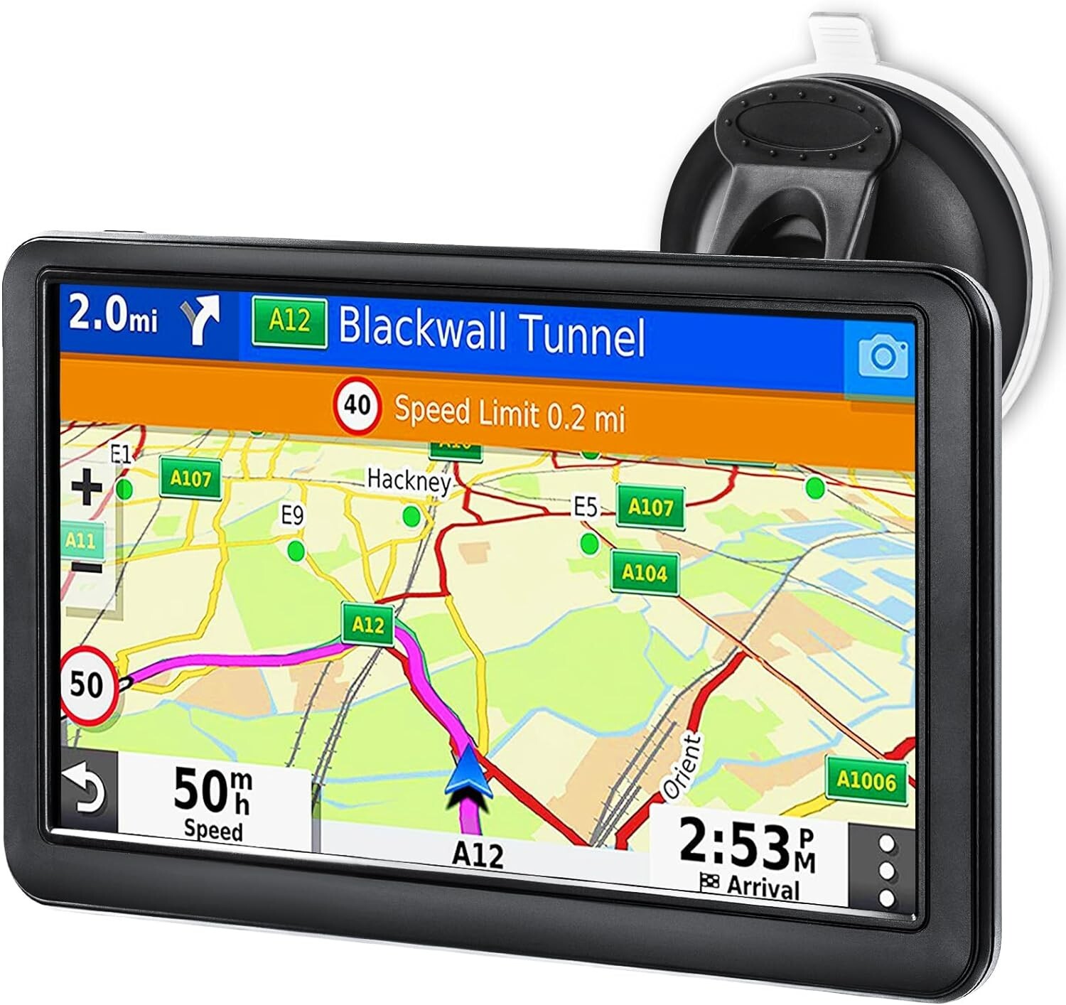 GPS Navigation for Truck RV Car, 7 inch GPS for Truck Drivers Commercial
