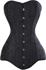 Womens Hourglass Renaissance Renn Faire steampunk Corset Steel Boned Long Torso