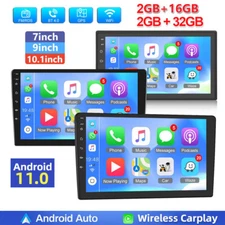 Android 11 Double Din 10.1" Car Stereo Apple CarPlay Auto Radio GPS Navi WiFi FM