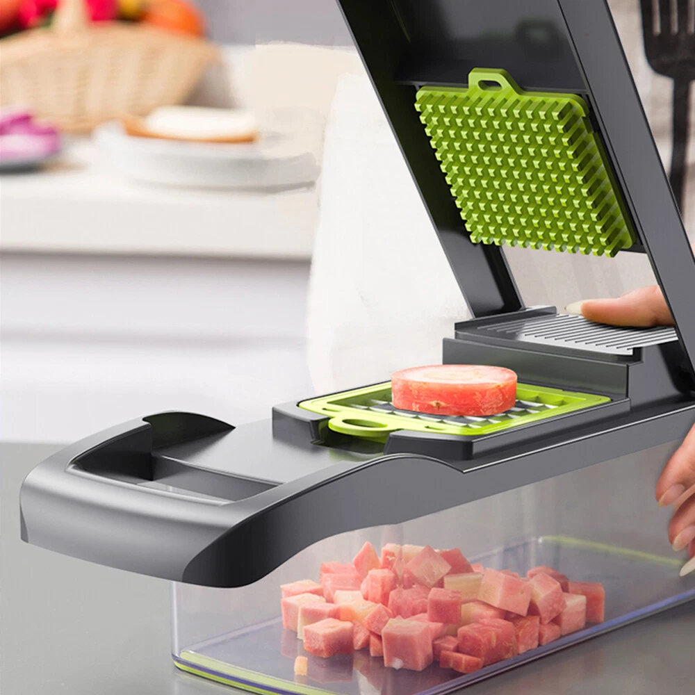 15-In-1 Vegetable Fruit Chopper Cutter Food Onion Veggie Dicer Slicer Kitchen US 15-In-1 Vegetable Fruit Chopper Cutter Food Onion Veggie Dicer Slicer Kitchen US