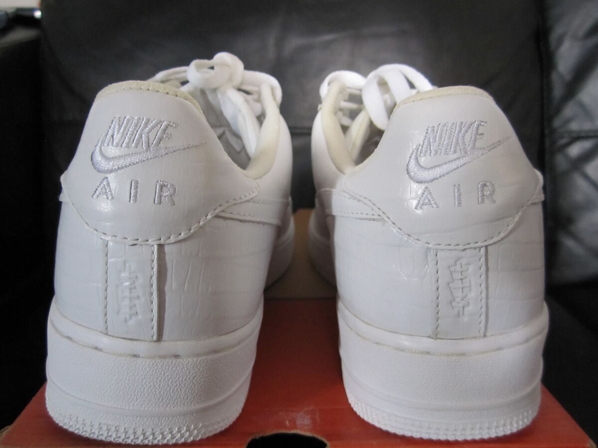 NIKE HTM AIR FORCE1 LO WHITE CROCO