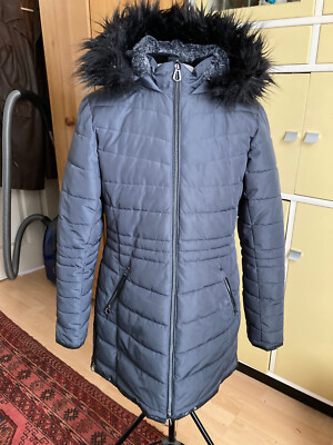 Womens Dare2b (Regatta) Grey Winter Coat Insulated Fur Hooded UK 12