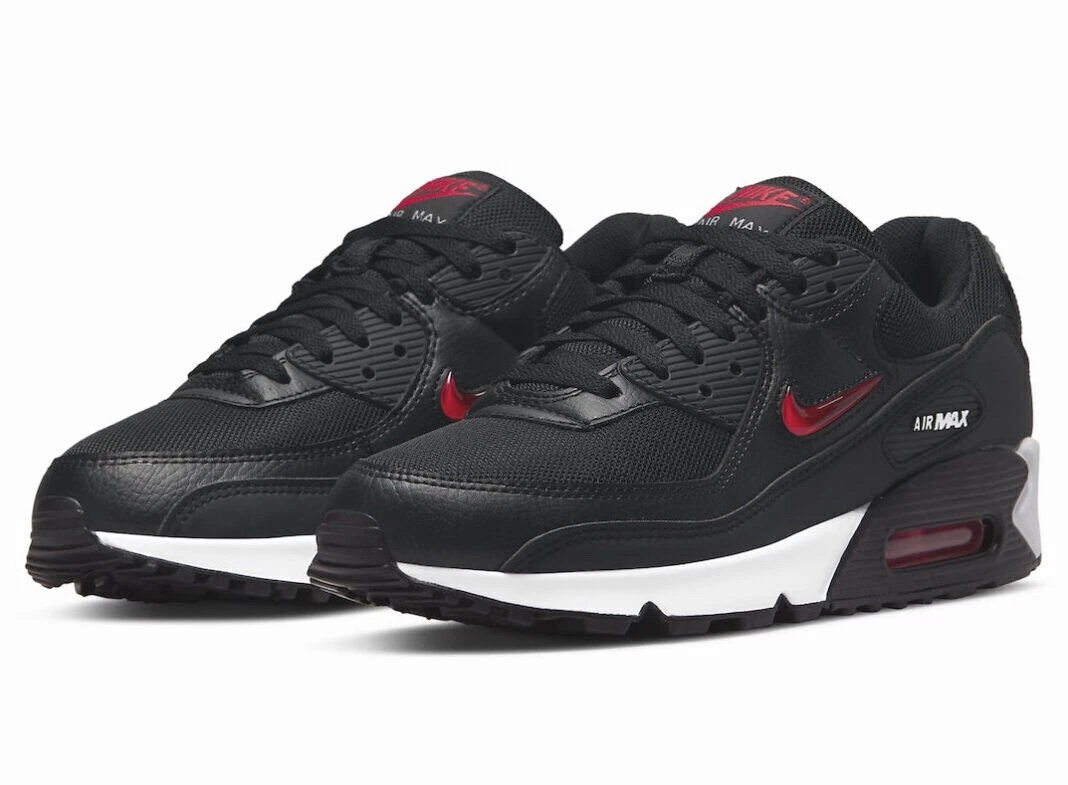 tener bienestar Decrépito Nike Air Max 90 Jewel Edition Black Running Shoes Low Top Sneakers Men Size  SALE | eBay