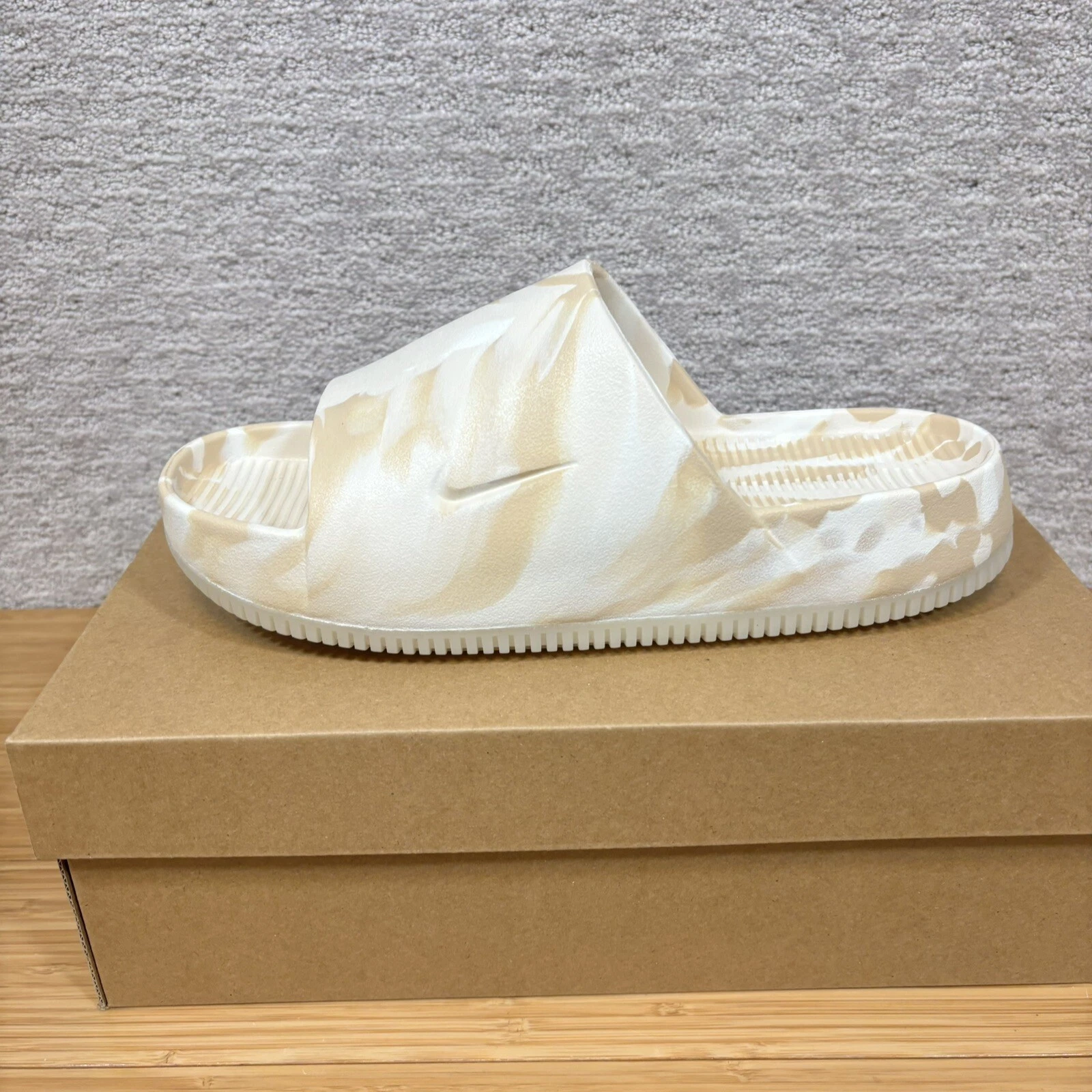 Sandali donna taglia 10 Nike Calm Slide SE Phantom FV5643 001 bianco panna