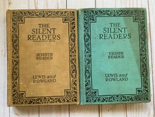 Lot Set of 2 The Silent Readers Seventh Reader 1927 & Eighth Reader 1920